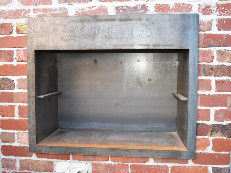 News: SLOT ME IN™ 900 OPEN FIREPLACE STEEL FIRE BOX INSERT - Slot Me In